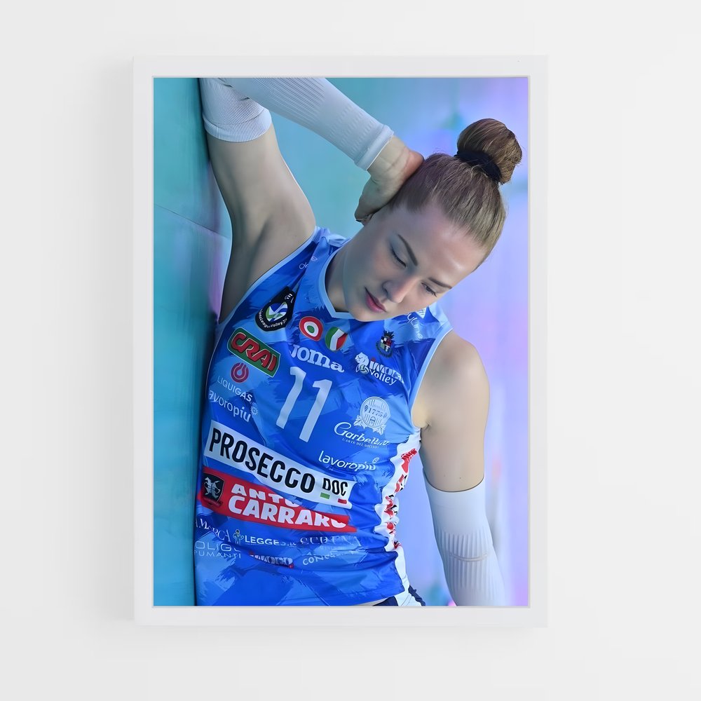 Poster Isabelle haak émotionnel – affiche Volleyball (vue 3)